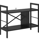 VidaXL Boekenkast Zwart Eiken 75 x 30 x 58,5 cm Bewerkt hout