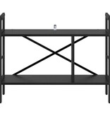 VidaXL Boekenkast Zwart Eiken 75 x 30 x 58,5 cm Bewerkt hout