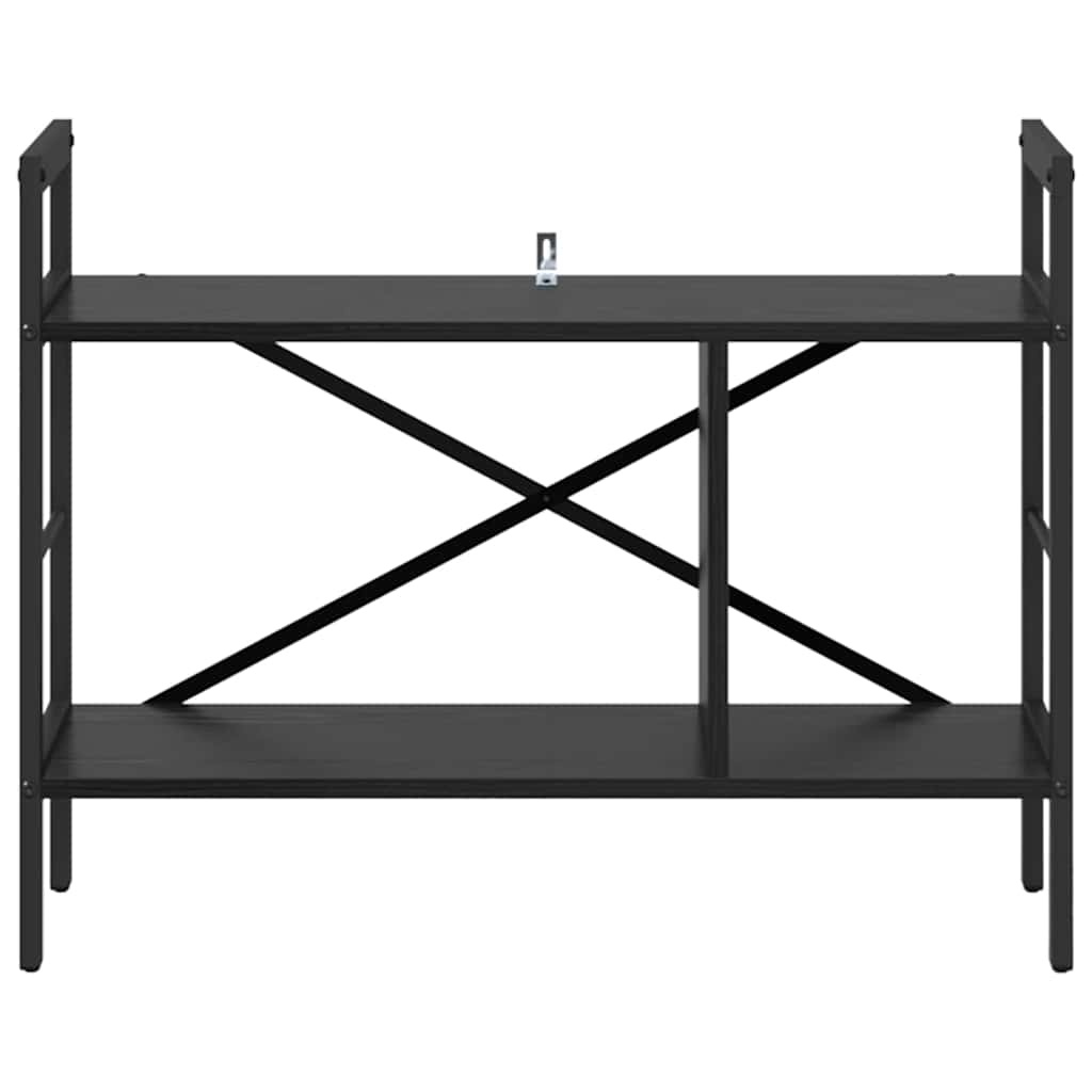 VidaXL Boekenkast Zwart Eiken 75 x 30 x 58,5 cm Bewerkt hout