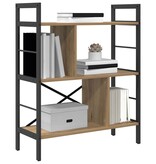 VidaXL Boekenkast Artisan Eiken 75 x 30 x 91 cm Bewerkt hout