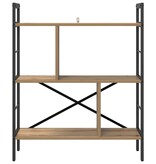 VidaXL Boekenkast Artisan Eiken 75 x 30 x 91 cm Bewerkt hout