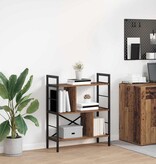 VidaXL Boekenkast Oud Hout 75 x 30 x 91 cm Bewerkt hout