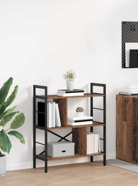 VidaXL Boekenkast Oud Hout 75 x 30 x 91 cm Bewerkt hout