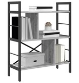 VidaXL Boekenkast Grijs Sonoma 75 x 30 x 91 cm Bewerkt hout
