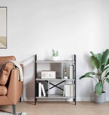 VidaXL Boekenkast Grijs Sonoma 75 x 30 x 91 cm Bewerkt hout