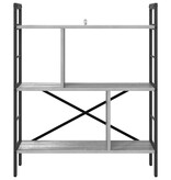 VidaXL Boekenkast Grijs Sonoma 75 x 30 x 91 cm Bewerkt hout