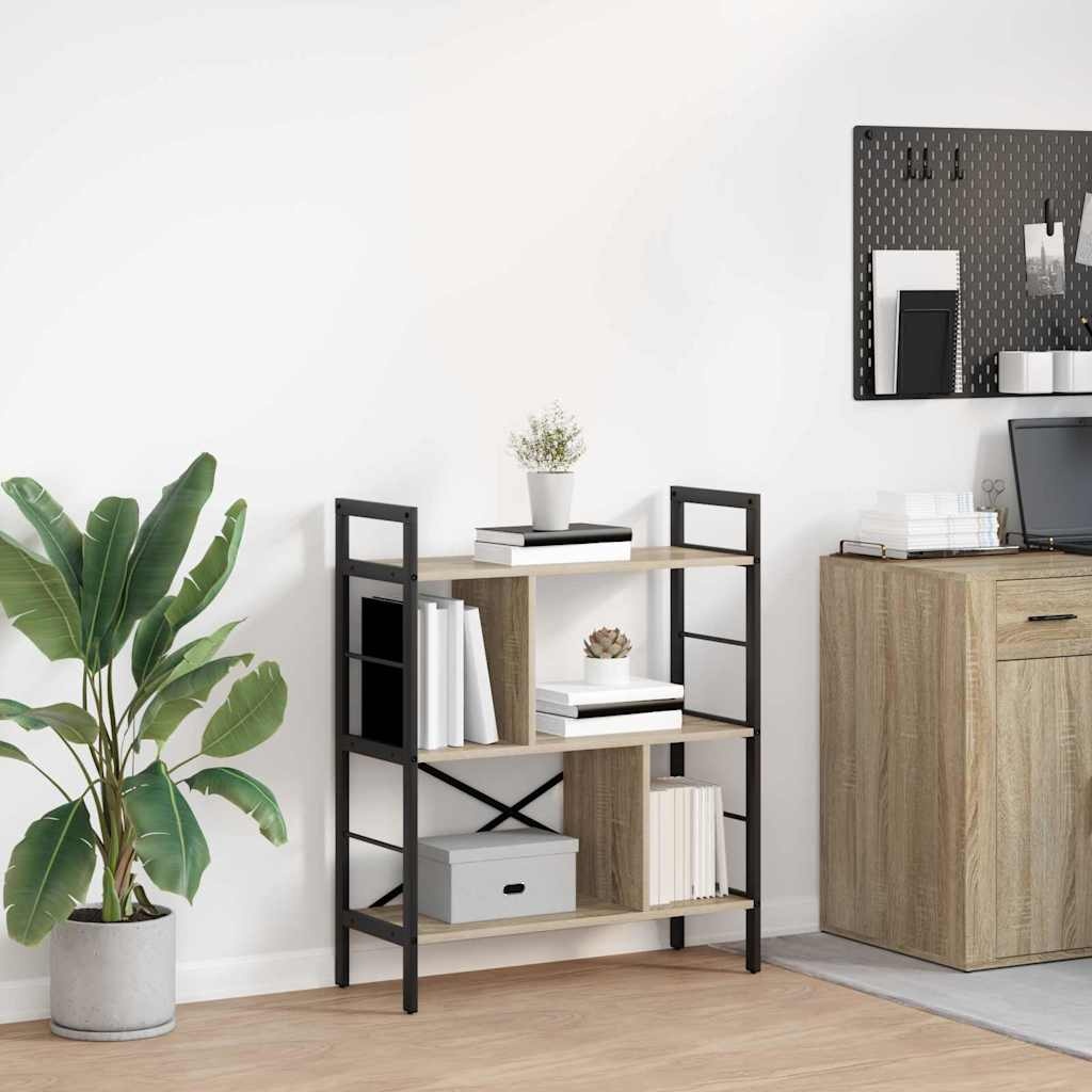 VidaXL Boekenkast Sonoma Eiken 75 x 30 x 91 cm Bewerkt hout