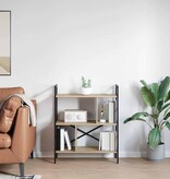 VidaXL Boekenkast Sonoma Eiken 75 x 30 x 91 cm Bewerkt hout