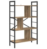 VidaXL Boekenkast Artisan Eiken 75 x 30 x 123,5 cm Bewerkt hout