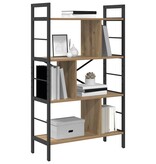 VidaXL Boekenkast Artisan Eiken 75 x 30 x 123,5 cm Bewerkt hout