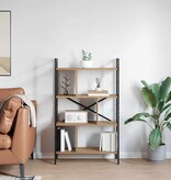 VidaXL Boekenkast Artisan Eiken 75 x 30 x 123,5 cm Bewerkt hout