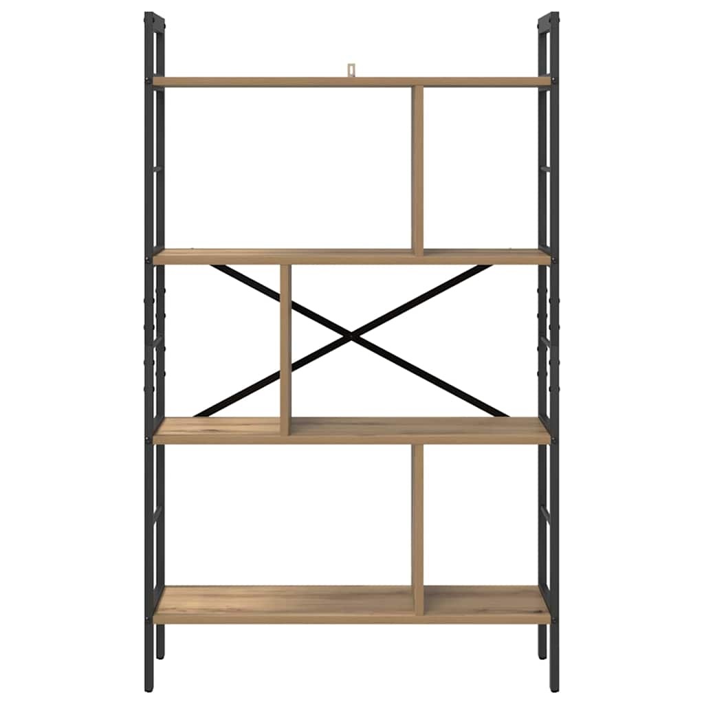 VidaXL Boekenkast Artisan Eiken 75 x 30 x 123,5 cm Bewerkt hout