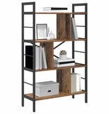 VidaXL Boekenkast Oud Hout 75 x 30 x 123,5 cm Bewerkt hout