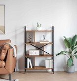 VidaXL Boekenkast Oud Hout 75 x 30 x 123,5 cm Bewerkt hout