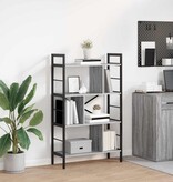 VidaXL Boekenkast Grijs Sonoma 75 x 30 x 123,5 cm Bewerkt hout