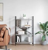 VidaXL Boekenkast Grijs Sonoma 75 x 30 x 123,5 cm Bewerkt hout