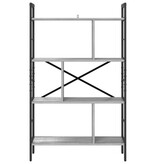 VidaXL Boekenkast Grijs Sonoma 75 x 30 x 123,5 cm Bewerkt hout