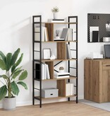 VidaXL Boekenkast Artisan Eiken 75 x 30 x 156 cm Bewerkt hout