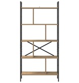 VidaXL Boekenkast Artisan Eiken 75 x 30 x 156 cm Bewerkt hout