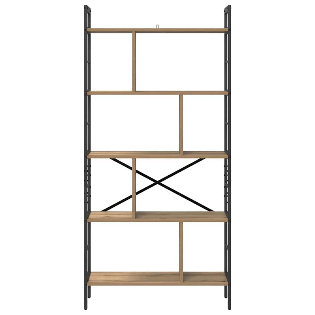 VidaXL Boekenkast Artisan Eiken 75 x 30 x 156 cm Bewerkt hout