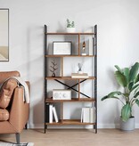 VidaXL Boekenkast Oud Hout 75 x 30 x 156 cm Bewerkt hout