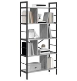 VidaXL Boekenkast Grijs Sonoma 75 x 30 x 156 cm Bewerkt hout
