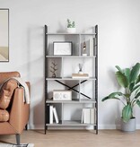 VidaXL Boekenkast Grijs Sonoma 75 x 30 x 156 cm Bewerkt hout