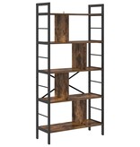 VidaXL Boekenkast Gerookt eiken 75 x 30 x 156 cm Bewerkt hout