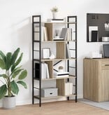 VidaXL Boekenkast Sonoma Eiken 75 x 30 x 156 cm Bewerkt hout