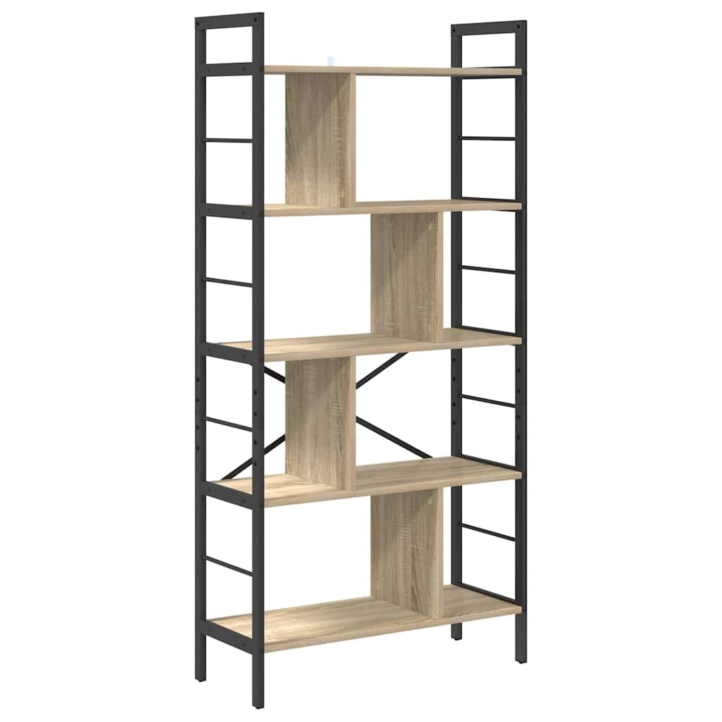 VidaXL Boekenkast Sonoma Eiken 75 x 30 x 156 cm Bewerkt hout