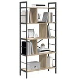 VidaXL Boekenkast Sonoma Eiken 75 x 30 x 156 cm Bewerkt hout