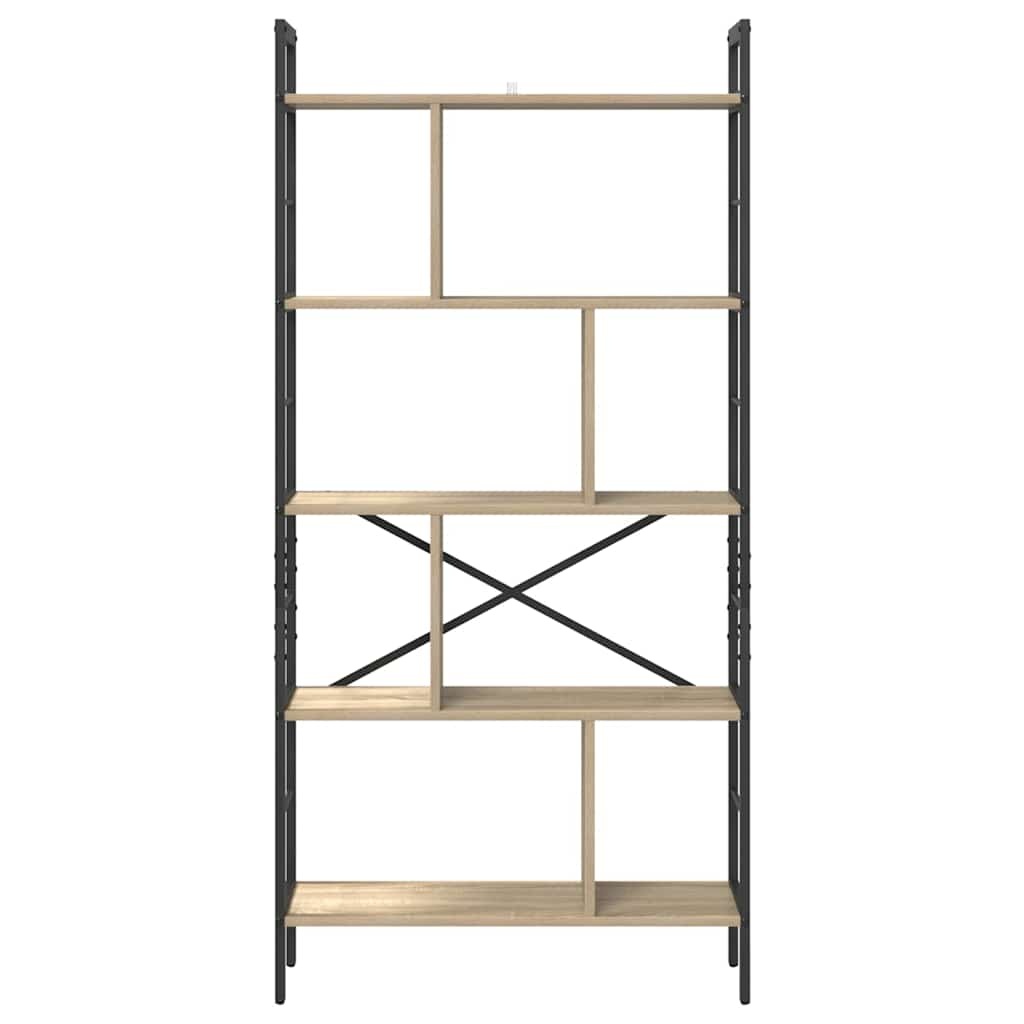 VidaXL Boekenkast Sonoma Eiken 75 x 30 x 156 cm Bewerkt hout