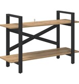VidaXL Boekenkast Artisan Eiken 100 x 33,5 x 64 cm Bewerkt hout