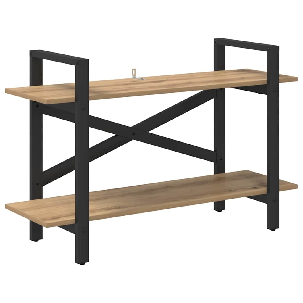 VidaXL Boekenkast Artisan Eiken 100 x 33,5 x 64 cm Bewerkt hout