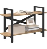 VidaXL Boekenkast Artisan Eiken 100 x 33,5 x 64 cm Bewerkt hout