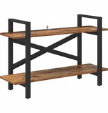 VidaXL Boekenkast Oud Hout 100 x 33,5 x 64 cm Bewerkt hout