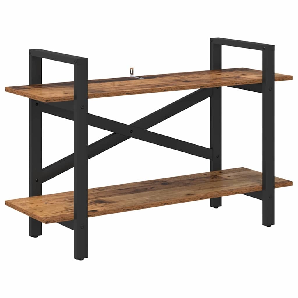 VidaXL Boekenkast Oud Hout 100 x 33,5 x 64 cm Bewerkt hout