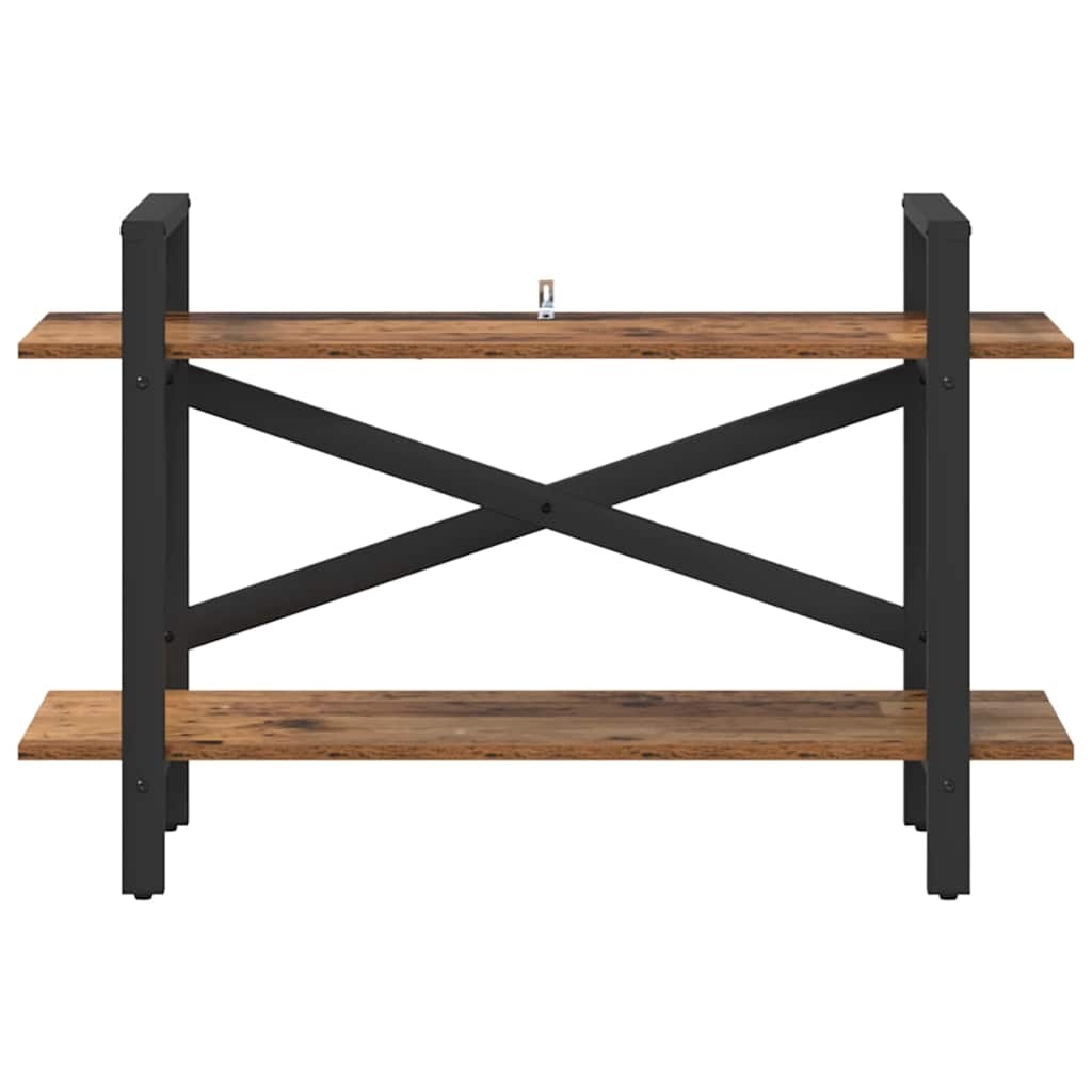 VidaXL Boekenkast Oud Hout 100 x 33,5 x 64 cm Bewerkt hout