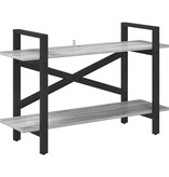 VidaXL Boekenkast Grijs Sonoma 100 x 33,5 x 64 cm Bewerkt hout