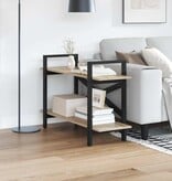 VidaXL Boekenkast Sonoma Eiken 100 x 33,5 x 64 cm Bewerkt hout