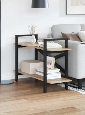 VidaXL Boekenkast Sonoma Eiken 100 x 33,5 x 64 cm Bewerkt hout