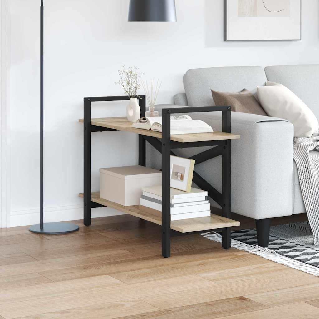 VidaXL Boekenkast Sonoma Eiken 100 x 33,5 x 64 cm Bewerkt hout