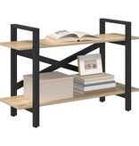 VidaXL Boekenkast Sonoma Eiken 100 x 33,5 x 64 cm Bewerkt hout