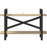 VidaXL Boekenkast Sonoma Eiken 100 x 33,5 x 64 cm Bewerkt hout