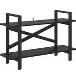 VidaXL Boekenkast Zwart Eiken 100 x 33,5 x 64 cm Bewerkt hout