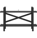 VidaXL Boekenkast Zwart Eiken 100 x 33,5 x 64 cm Bewerkt hout