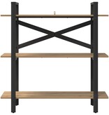 VidaXL Boekenkast Artisan Eiken 100 x 33,5 x 102 cm Bewerkt hout