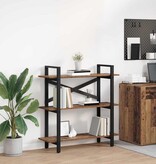 VidaXL Boekenkast Oud Hout 100 x 33,5 x 102 cm Bewerkt hout