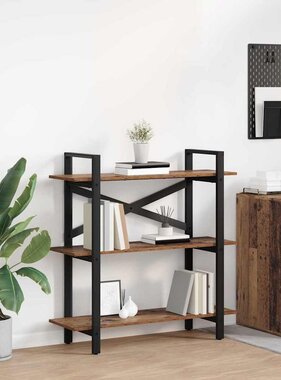 VidaXL Boekenkast Oud Hout 100 x 33,5 x 102 cm Bewerkt hout