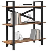 VidaXL Boekenkast Oud Hout 100 x 33,5 x 102 cm Bewerkt hout